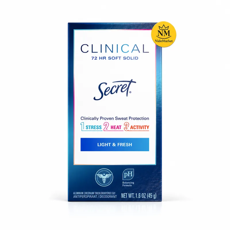 مام ضدتعریق سکرت کلینیکال Light + Fresh - 45 گرم
