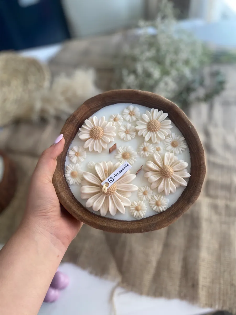 شمع چوبی بابونه