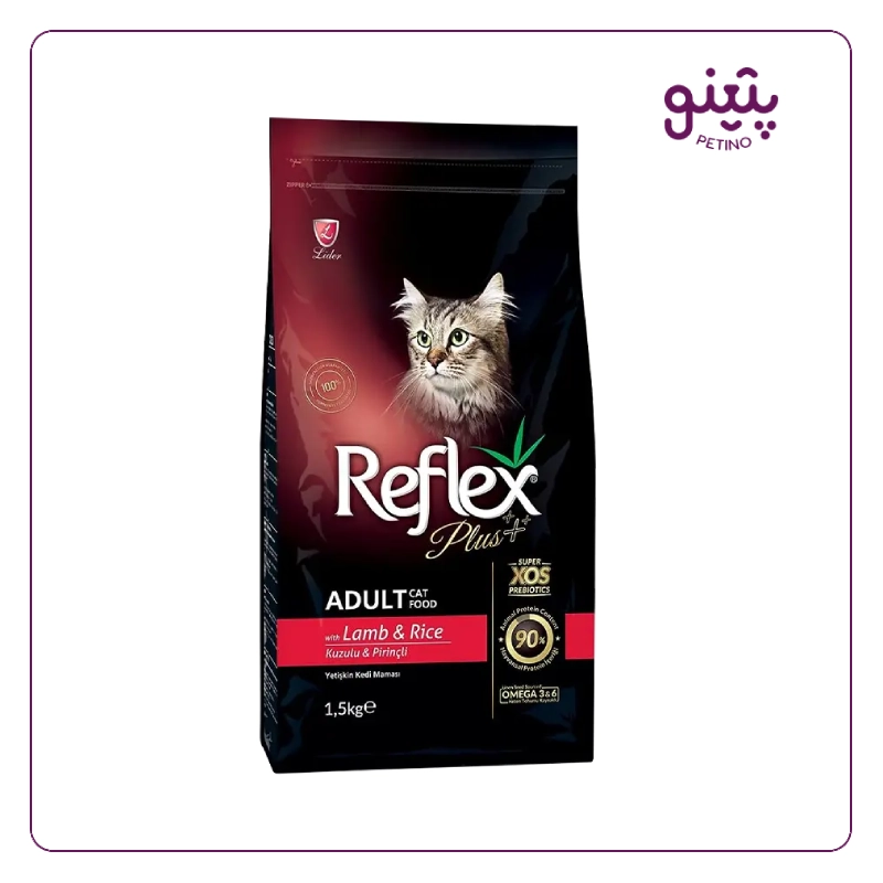 غذای خشک گربه رفلکس ادالت با طعم بره و برنج 1.5 کیلویی