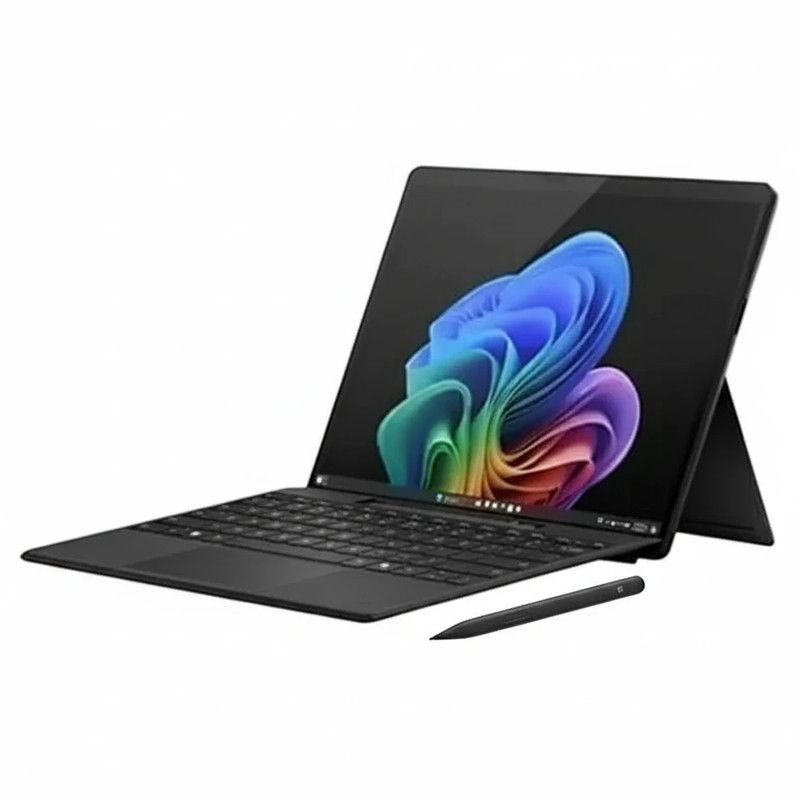 تبلت 13 اینچی مایکروسافت مدل Surface Pro 10-Core Ultra 7 165U ظرفیت 1 ترابایت و رم 64 گیگابایت به همراه کیبورد Surface Pro Copilot و قلم Slim Pen 2 - پلاتینیوم