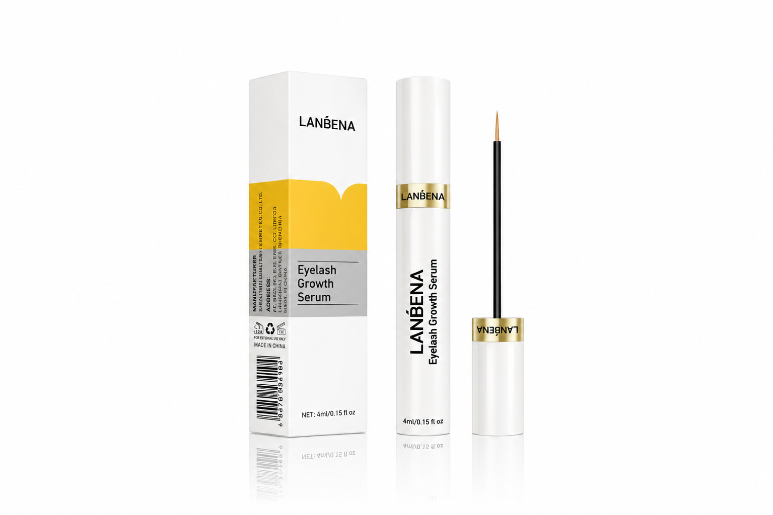 سرم تقویت مژه لانبنا اصلی 4میل LANBENA
