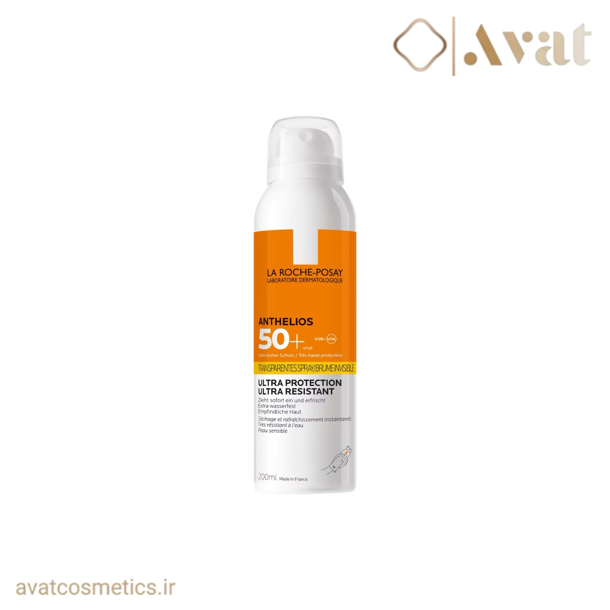 اسپری ضدآفتاب پوست حساس لاروش پوزای | LA ROCHE POSAY Anthelios Transparentes