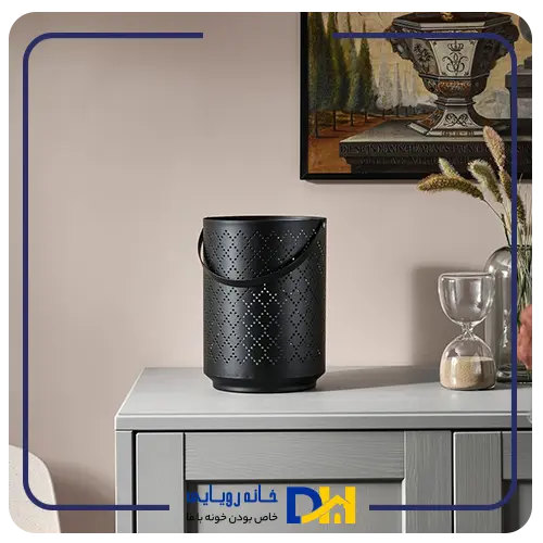 جاشمع فلزی مشکی ایکیا URSKILJA