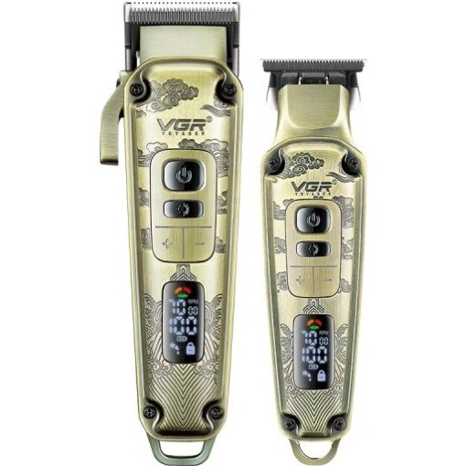 ست ماشین اصلاح وی جی آر مدل V-643 با تکنولوژی برش مستقیم و استیل ضد زنگ
