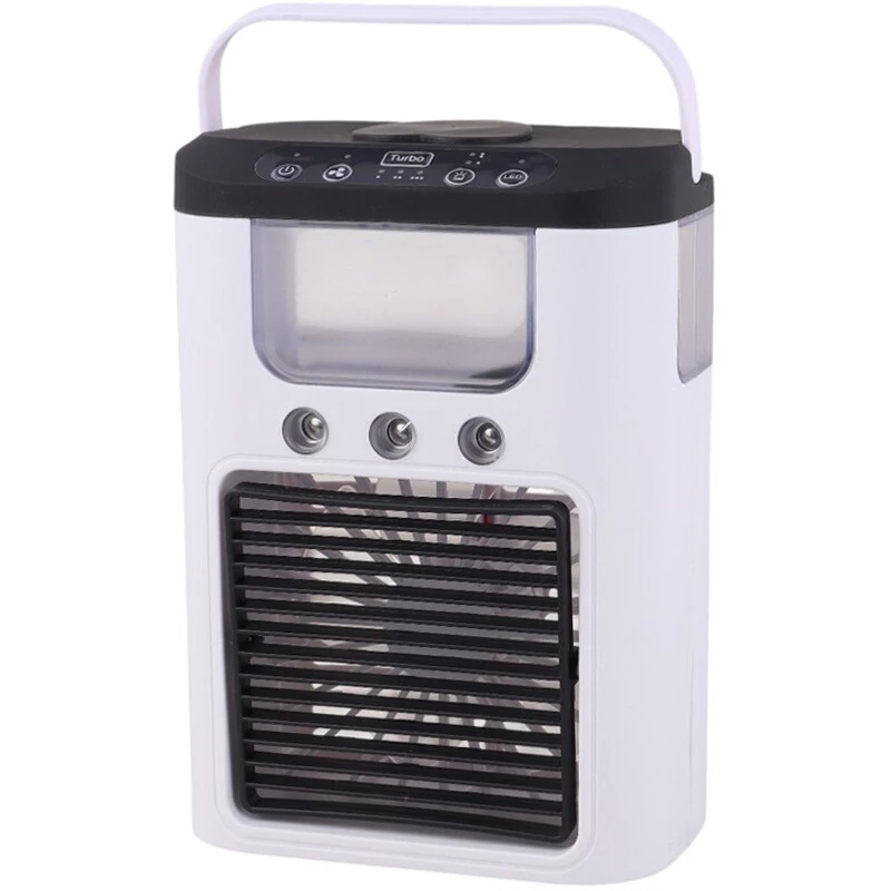 کولر رومیزی شارژی مدل k918 با مه پاش(سفید مشکی)