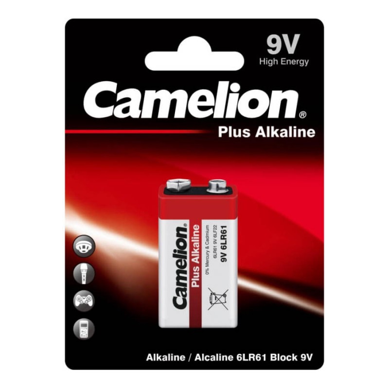باتری کتابی کملیون Camelion Alkalaine 9v