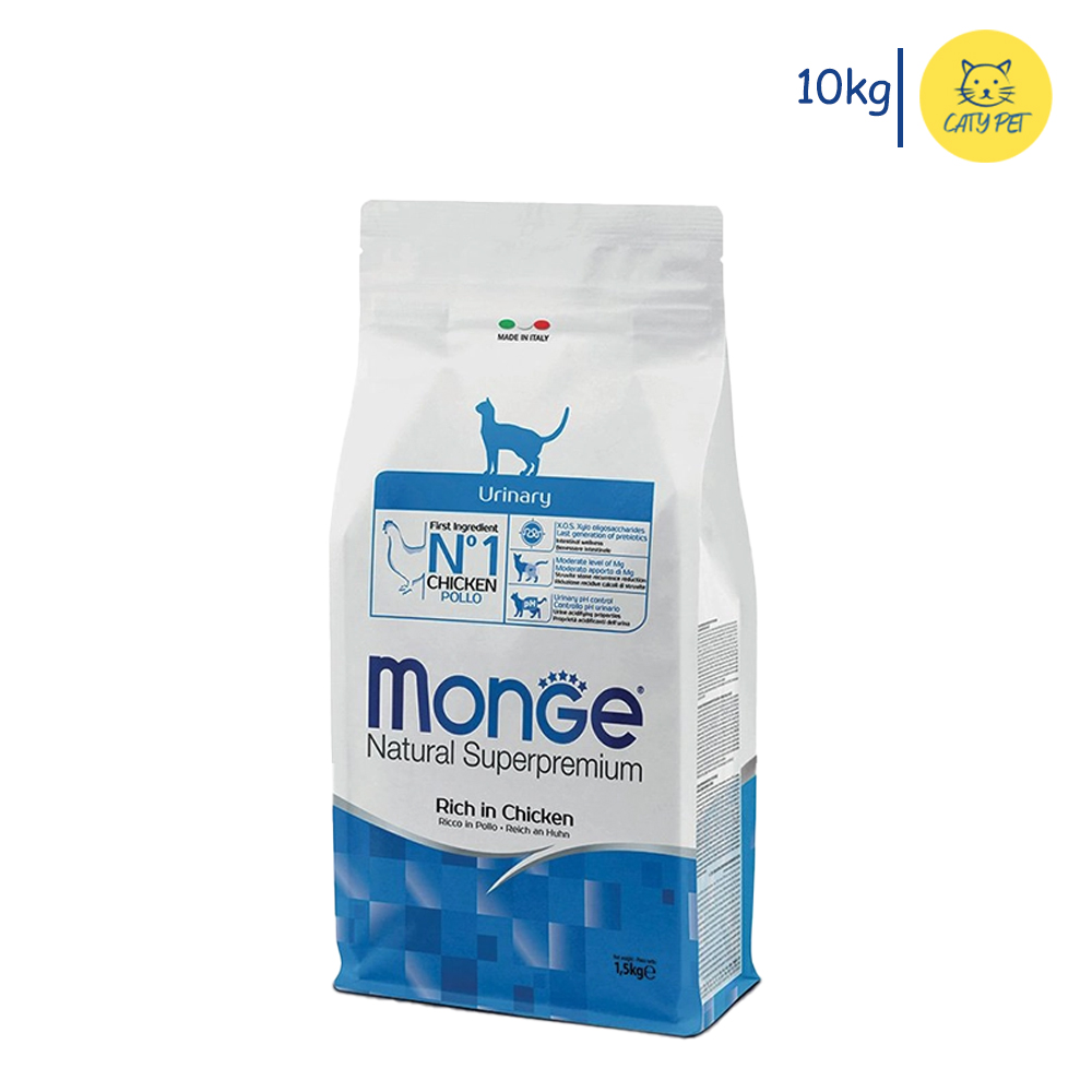 غذای خشک گربه بالغ مونژه Monge Natural Superpremium Urinary طعم مرغ وزن 10 کیلوگرم