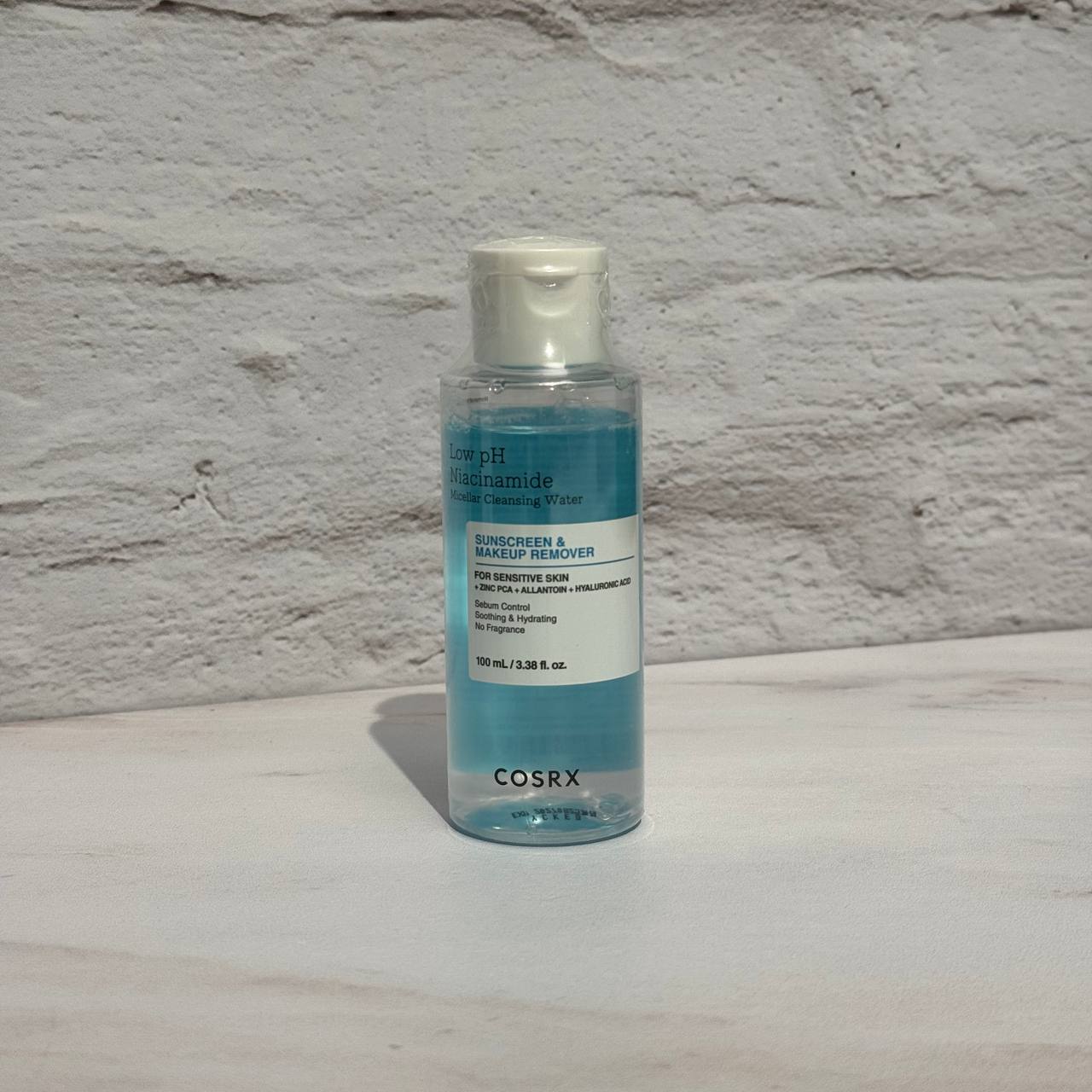 میسلار واتر آبرسان و تسکین دهنده نیاسینامید کوزارکس 100 میل Cosrx Low PH Niacinamide Micellar Cleansing Water