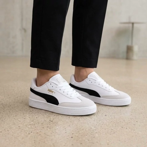 ونس زنانه پوما puma سفید مشکی