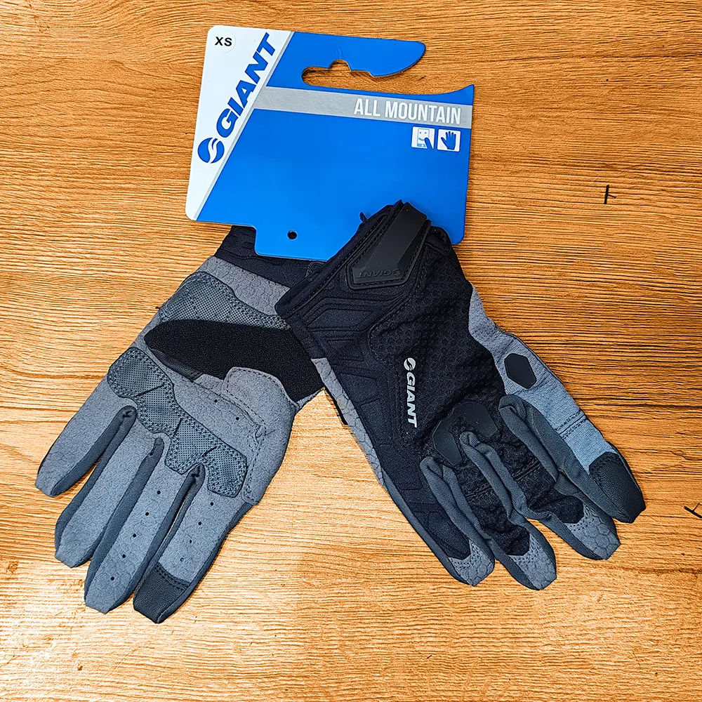 دستکش دوچرخه سواری Giant Cycling Gloves ALL MOUNTAIN سایز XS مشکی خاکستری
