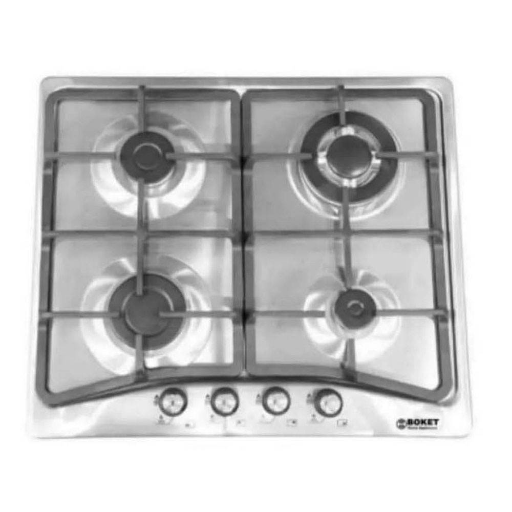 گاز استیل چهار شعله بوکت صفحه استیل ضدزنگ BS-16