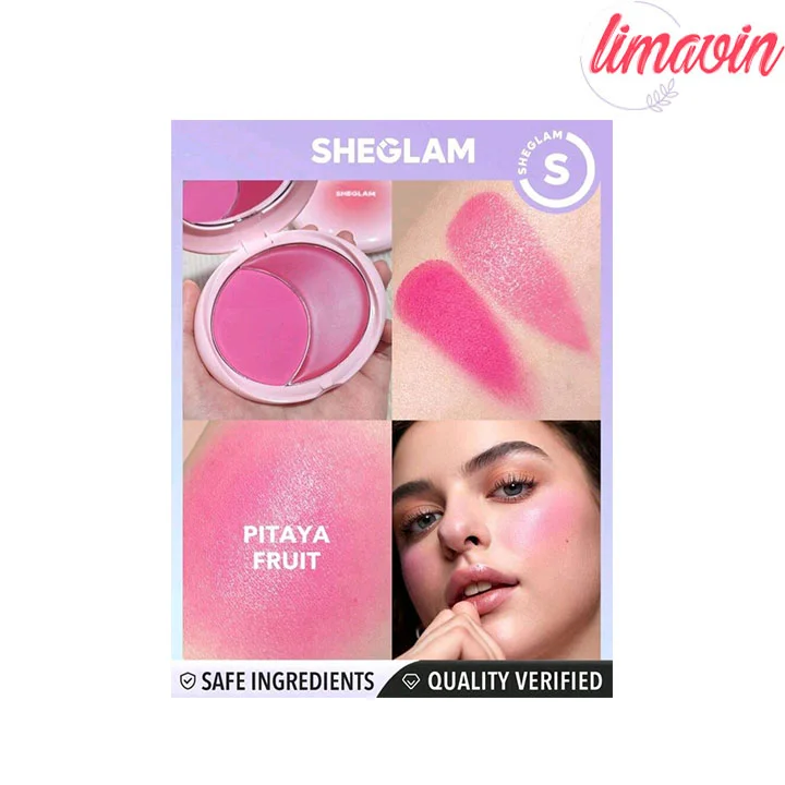 رژگونه دو طرفه کرمی و پودری شیگلم مدل Cheek 2 Cheek Blush Duo - pitaya fruit