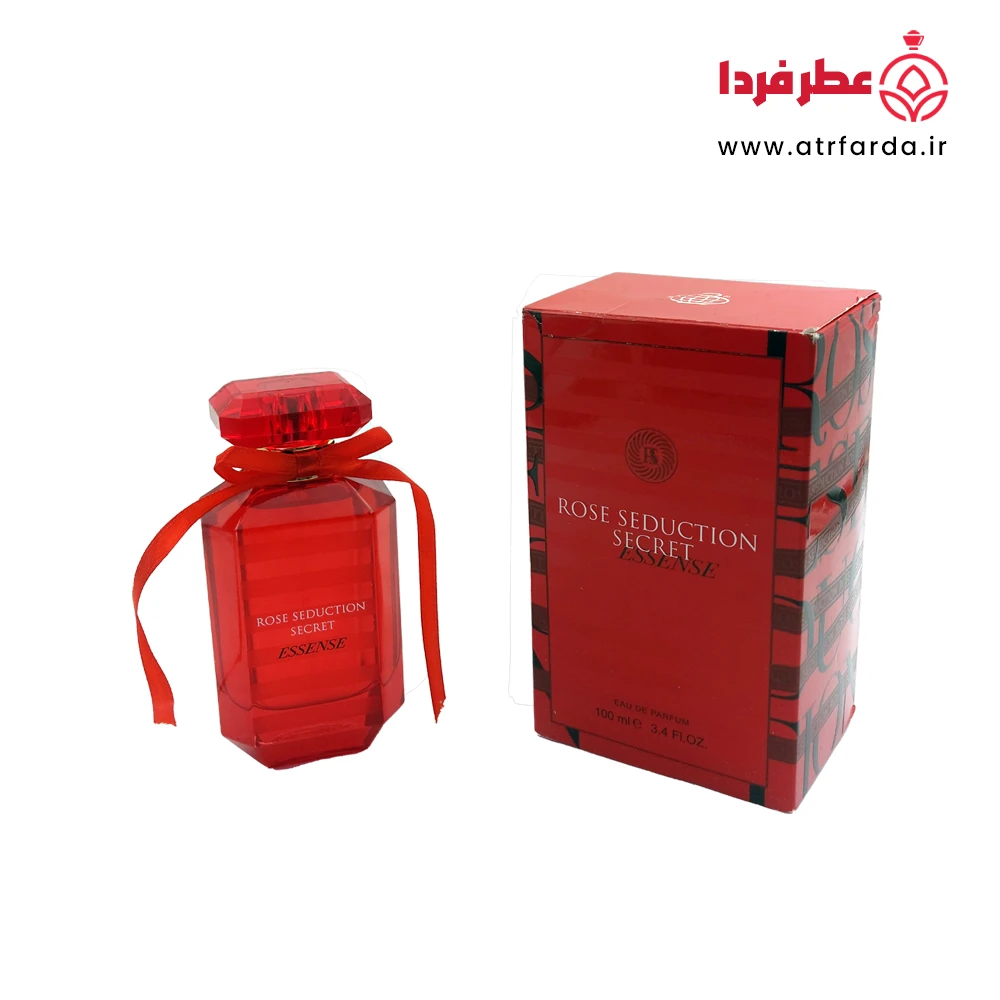 عطر ادکلن ویکتوریا سکرت زنانه مدل بامبشل اینتنس فرگرانس ورد | (Rose Seduction Secret Essense) حجم 100 میل