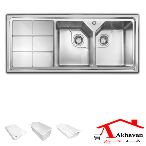سینک ظرفشویی توکار کد 324S اخوان