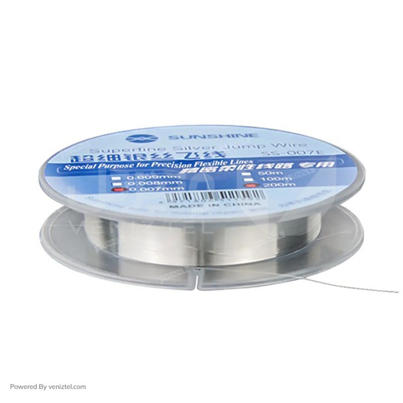 سیم سیم کشی نقره ای 0.007mm مدل SS-007E