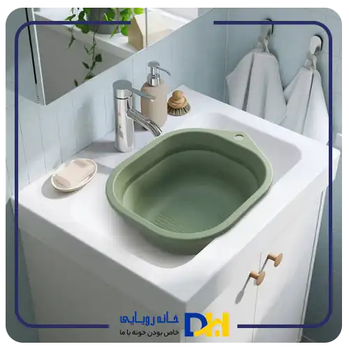 کاسه سیلیکونی تاشو سبز ایکیا PEPPRIG