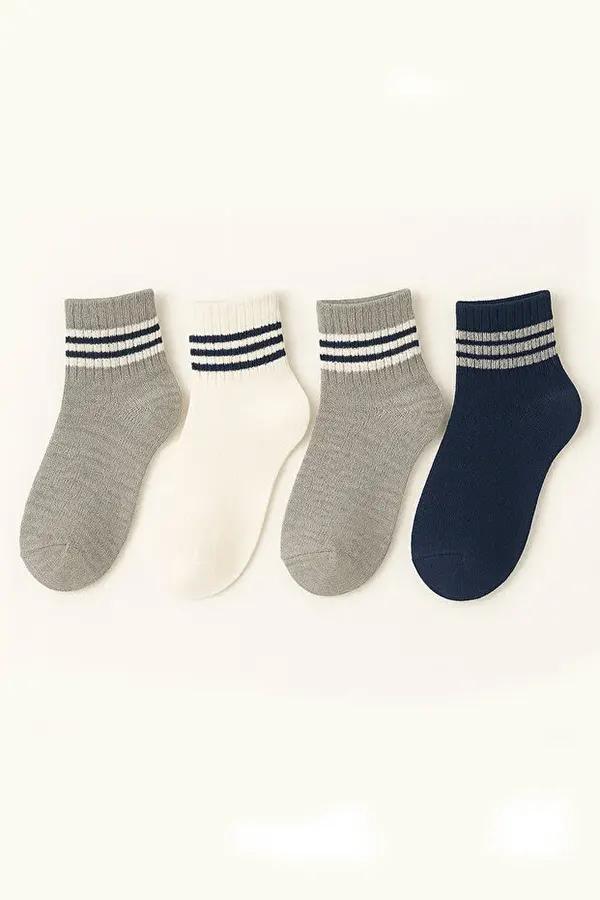 جوراب اسپورت مناسب مدرسه 4 جفت Black Arden Socks