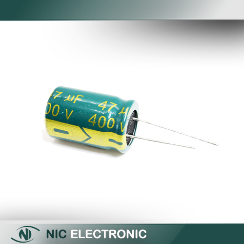 خازن الکترولیتی 47UF/400V-16X25-105C-GREEN