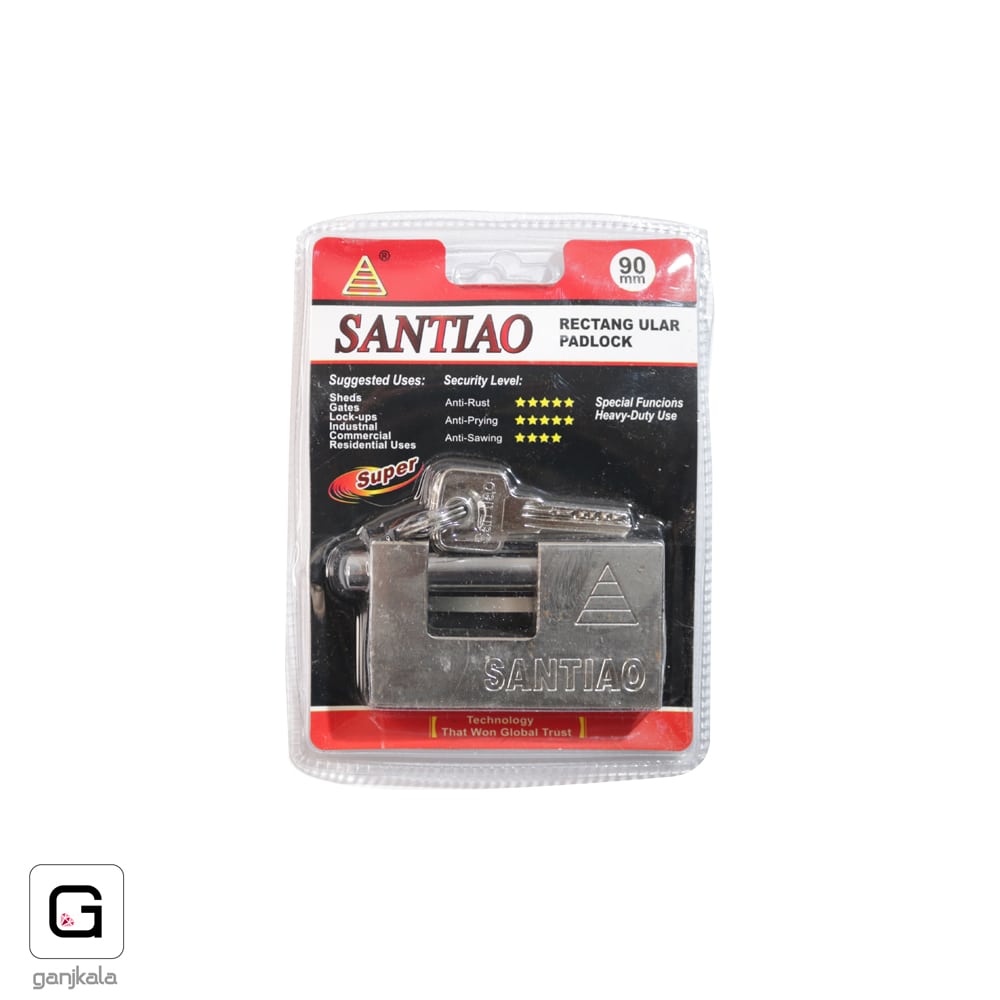 قفل کتابی 90 فولادی SANTIAO