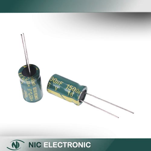 خازن الکترولیتی 1500UF/16V-10X17-105C-GREEN