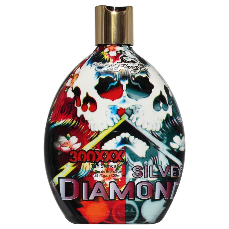 لوسیون سولاریم Ed Hardy مدل Silver Diamond 300XX