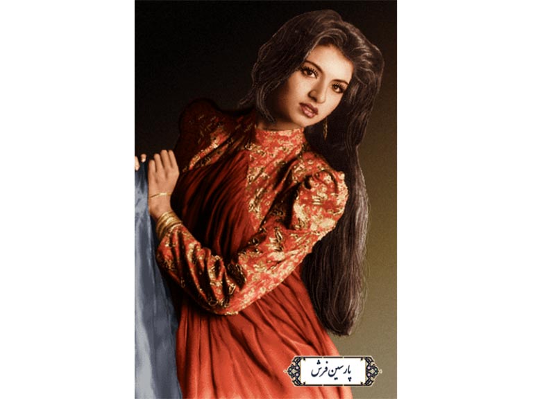 سفارش نخ و نقشه تابلو فرش دختر خوش سیما - کد NC6335