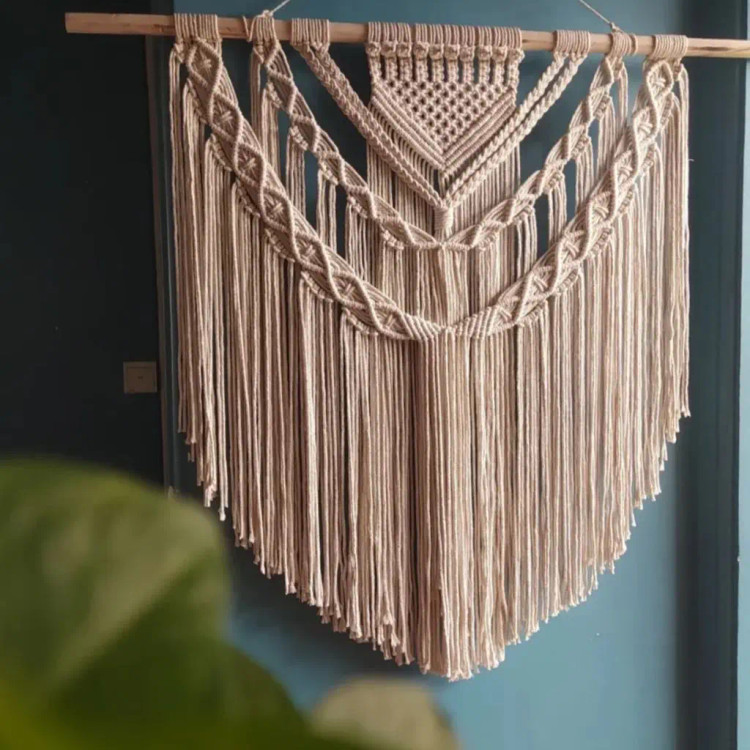 دیوارکوب مکرومه کد 159 برند گره چی و رنگ دلخواه