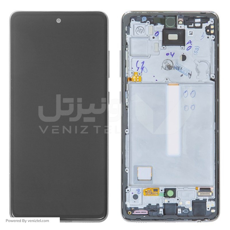 تاچ و ال سی دی با فریم اصلی شرکتی سامسونگ (Service Pack) مدل LCD Samsung A52 / A525 + F