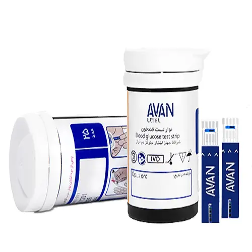 نوار تست قند خون آوان مدل AGM01 بسته 50 عددی