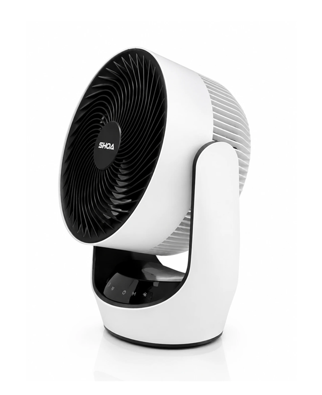 پنکه شارژی دیجیتال چراغ دار شعاع SH-L2839 سفید