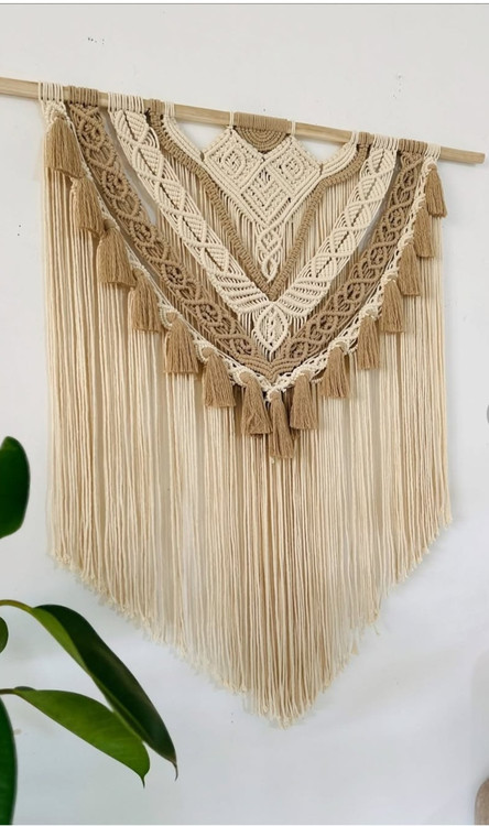 دیوارکوب مکرومه کد 306 برند گره چی و رنگ دلخواه