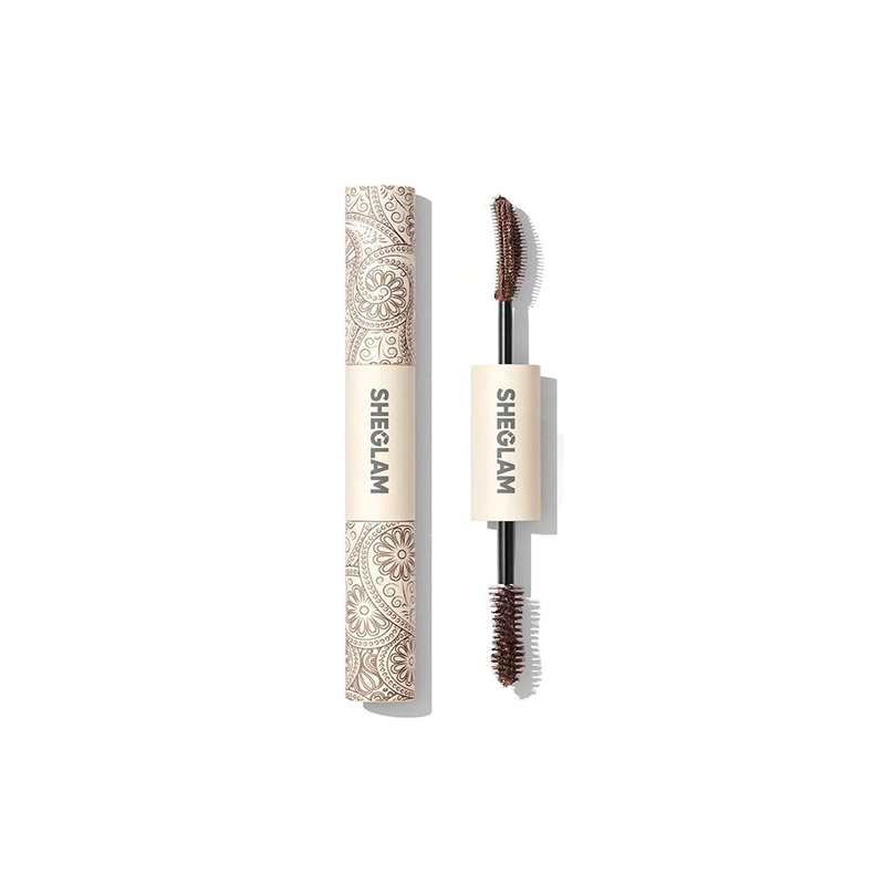 ریمل دو سر حجم دهنده و بلند کننده شیگلم رنگ قهوه ای Sheglam ALL-IN-ONE VOLUME & LENGTH MASCARA-WASHABLE BROWN