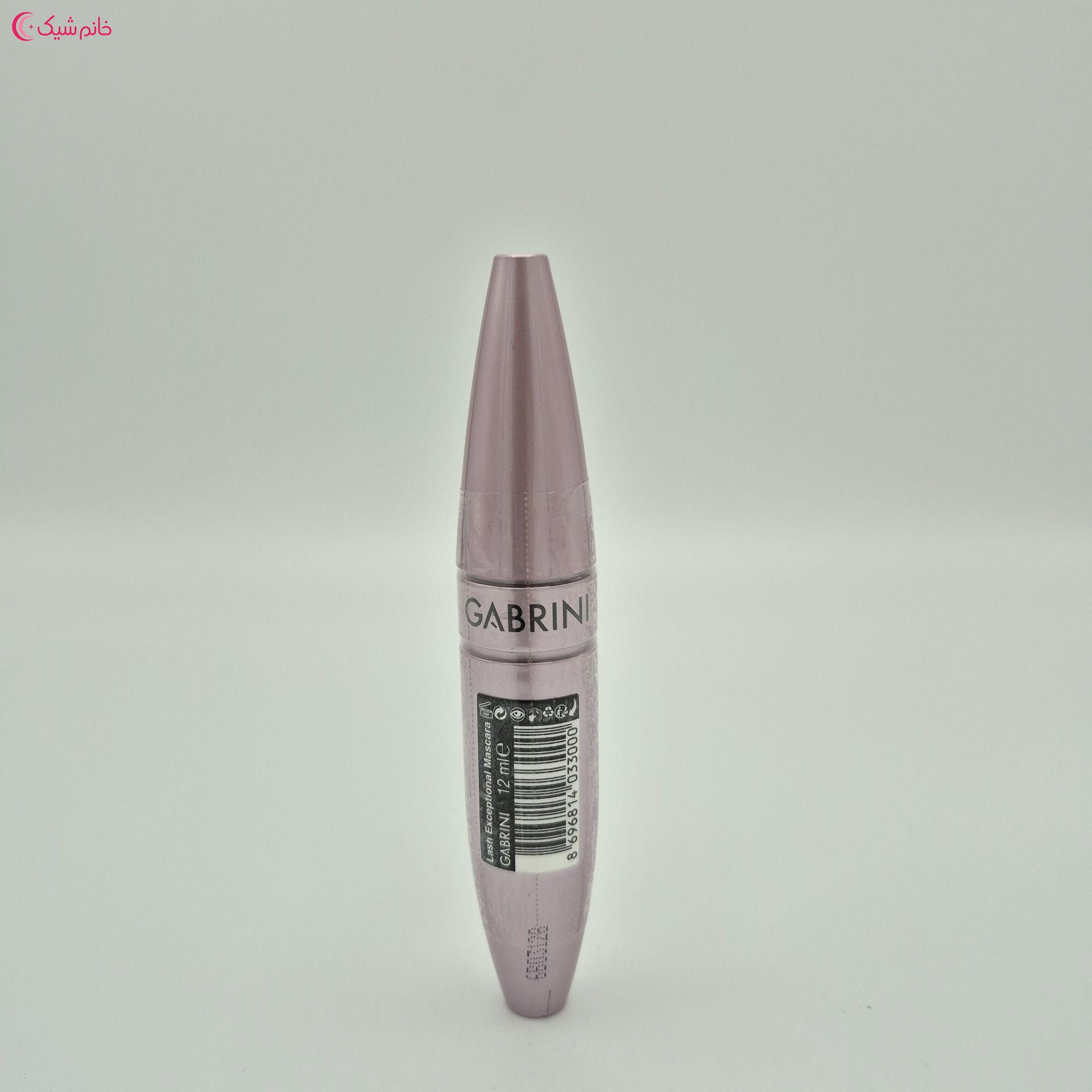 ریمل بلند کننده طرح میبلین گابرینی یاسی اورجینال (Gabrini)  مدل  Lash Exceptional
