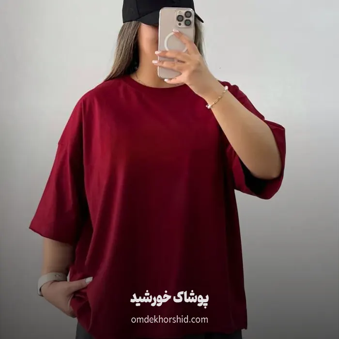 تیشرت باکسی ساده کد 2