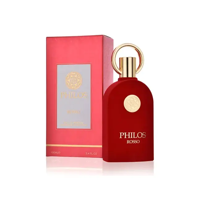 ادوپرفیوم زنانه و مردانه Philos Rosso الحمبرا مشابه سوسپیرو روسو حجم 100 میلی لیتر