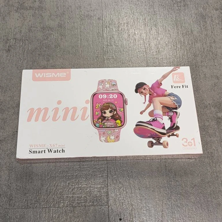 ساعت هوشمند مینی صورتی wisme x67 mini