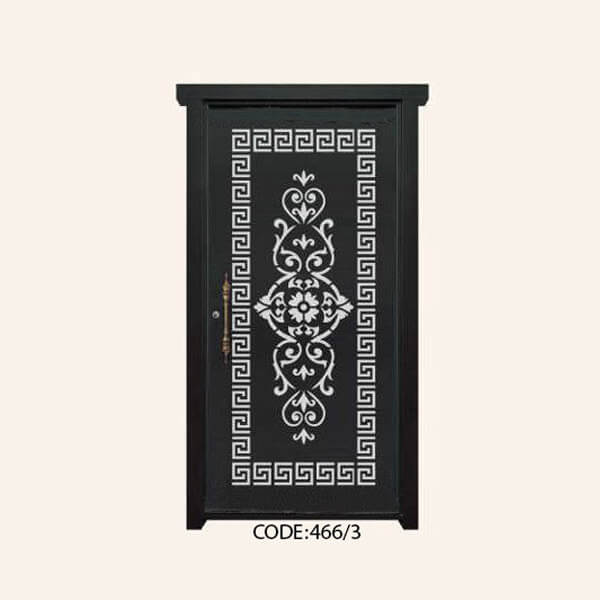 درب یک لنگه فلزی CNC طرح 466