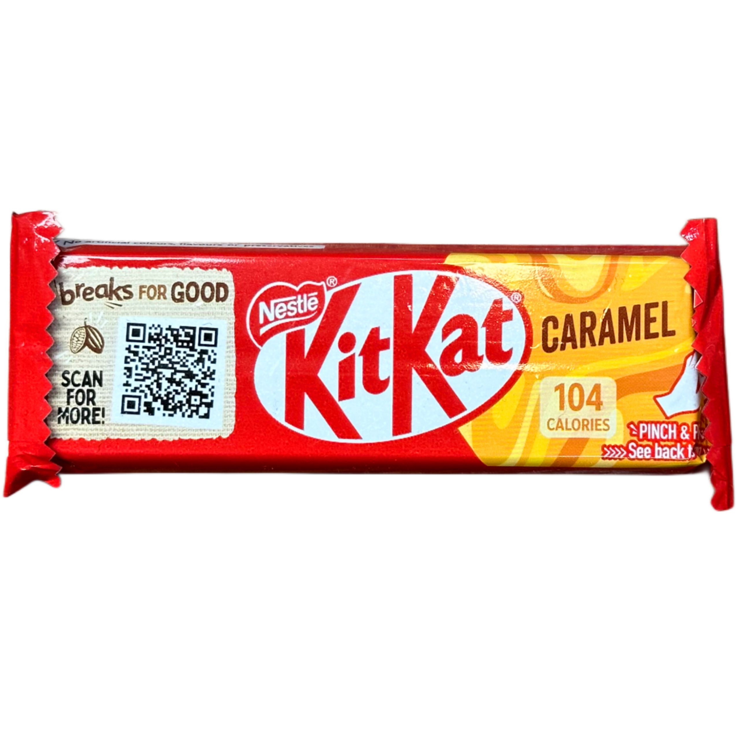 کیت کت دوانگشتی کارامل