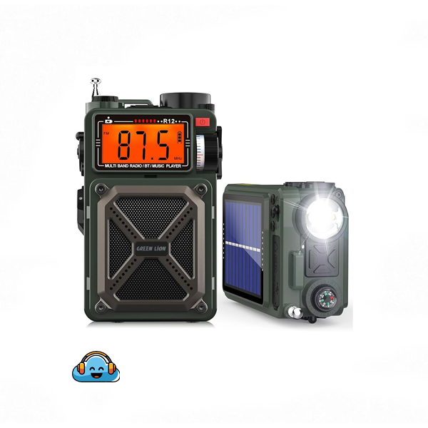 پاوربانک خورشیدی گرین لاین مدل 4000 میلی آمپر Green Lion Power Bank Vintage Solar Pro