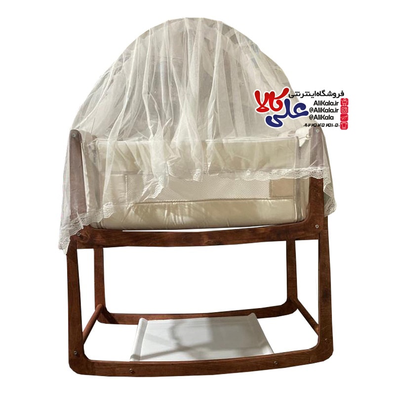 تخت و گهواره کنار مادر تمام چوب روس 2 تکه