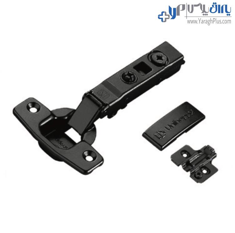 لولا آرام بند کابینت کلیپس دار روکار سه بعدی دو زمانه مشکی یونی هاپر HG1112