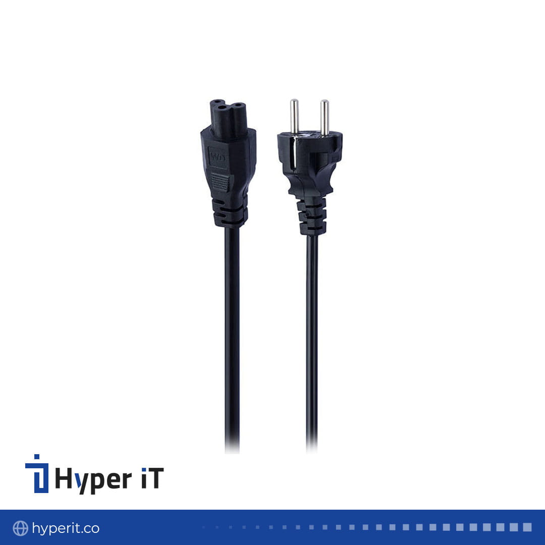 کابل برق لپ تاپ ۱٫۸ متری برند HP