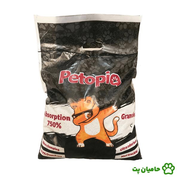 خاک گربه پتوپیا کربن دار وزن ۱۰ کیلوگرم (ارسال فقط برای تهران)