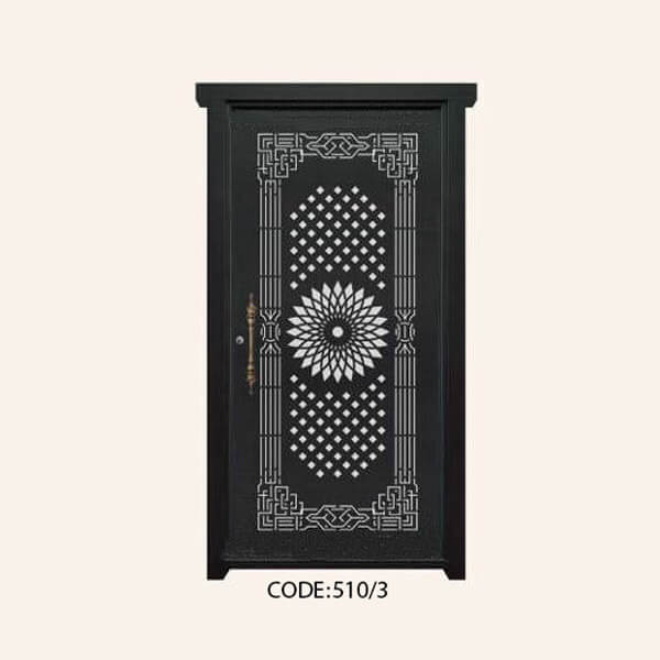 درب یک لنگه فلزی CNC طرح 510