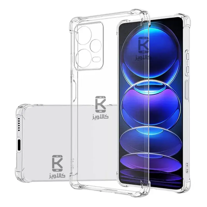 قاب ژله ای شفاف کپسول دار و محافظ لنزدار Xiaomi Redmi Note 12 Pro Plus