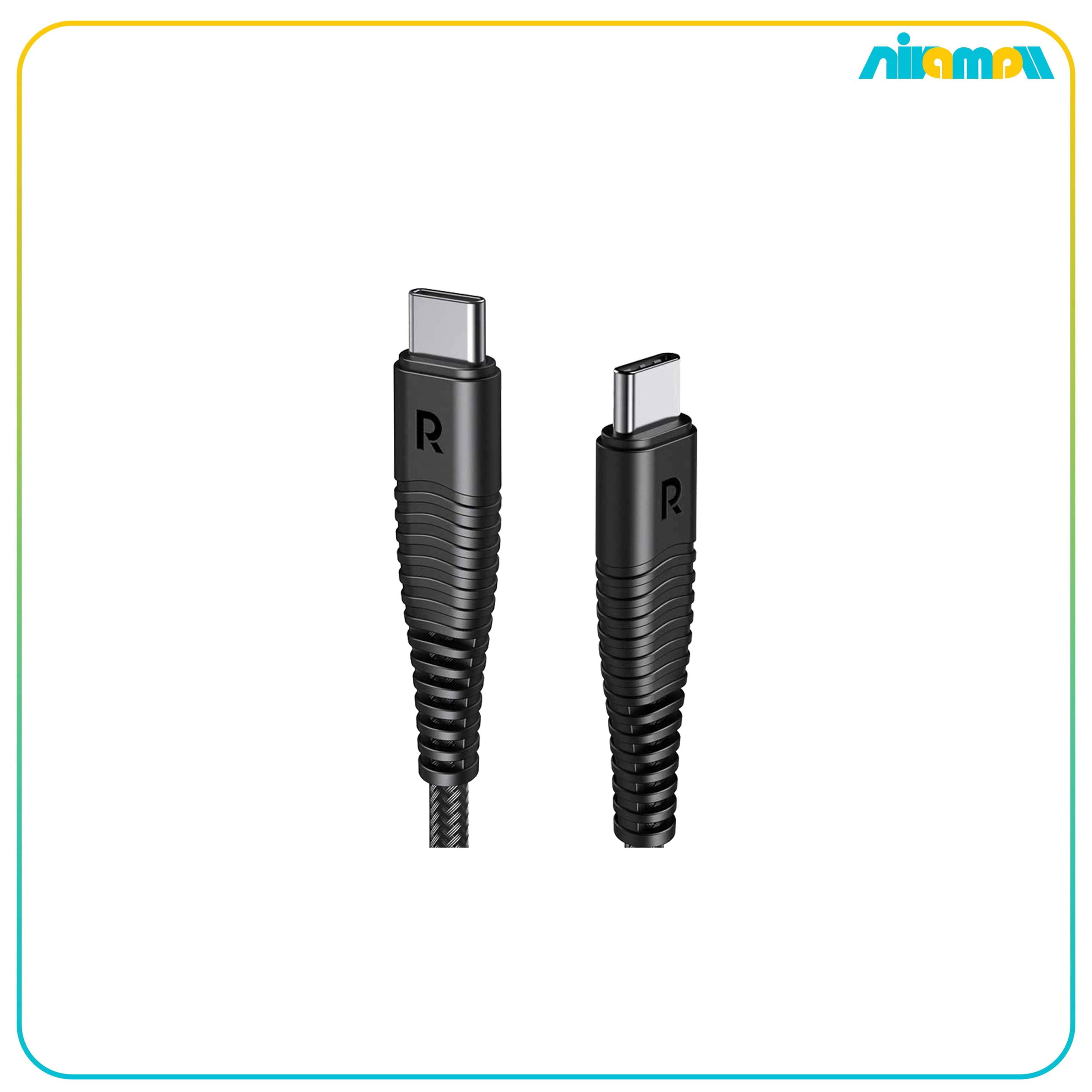 کابل تبدیل USB-C به USB-C راوپاور مدل RP-CB047 طول 1 متر