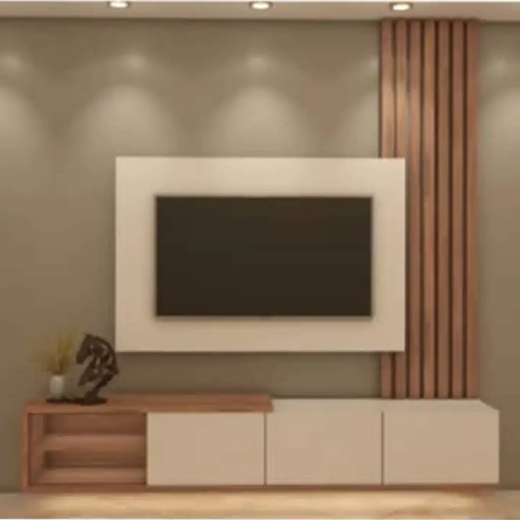 میز تلویزیون دیواری (TV wall) لاکچری MDF کد 153