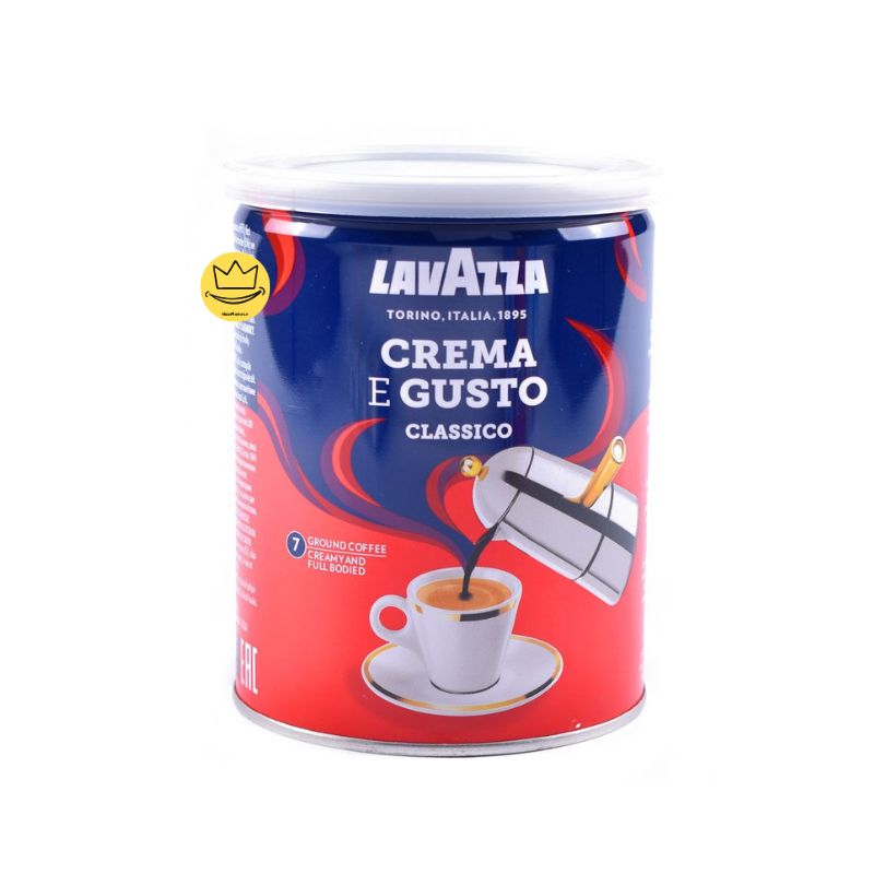 پودر قهوه لاوازا گوستو کلاسیکو قوطی 250 گرم Lavazza Gusto Classico