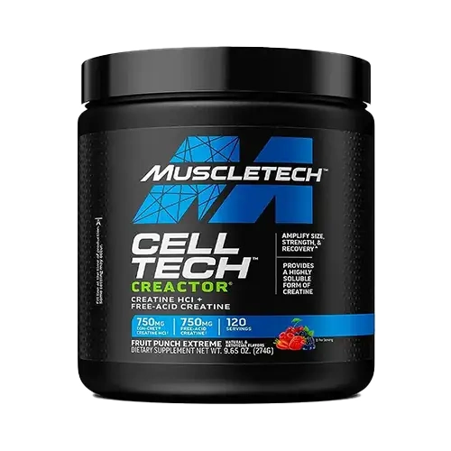 کراتین سل تک هیدرو کلوراید کرکتور ماسل تک MuscleTech CellTech Creatine