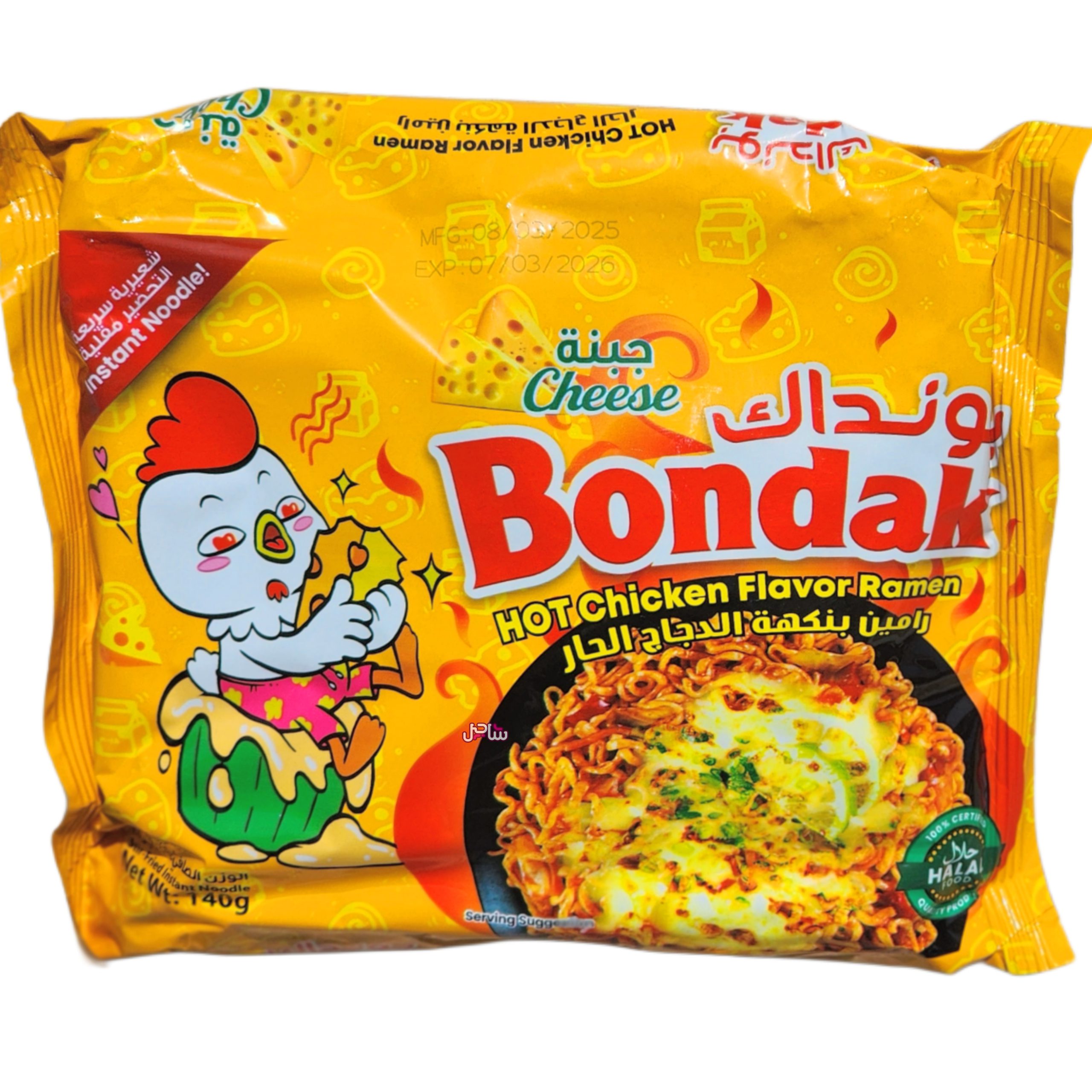 نودل بونداک پاکتی پنیری